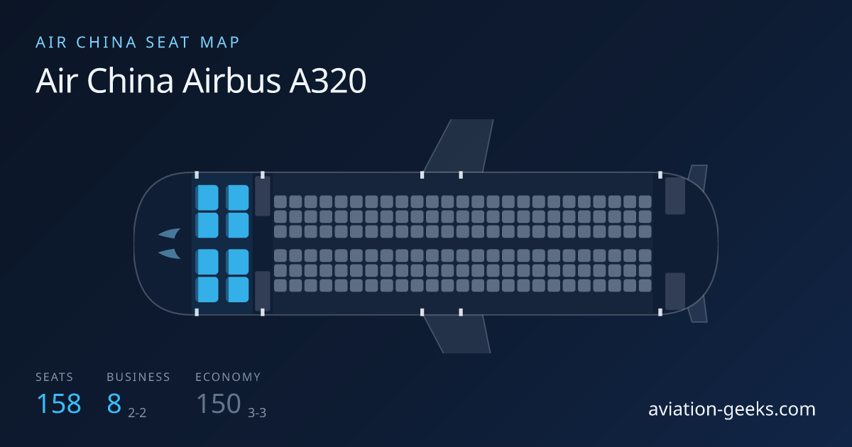 Air China Airbus A320 cabin layout