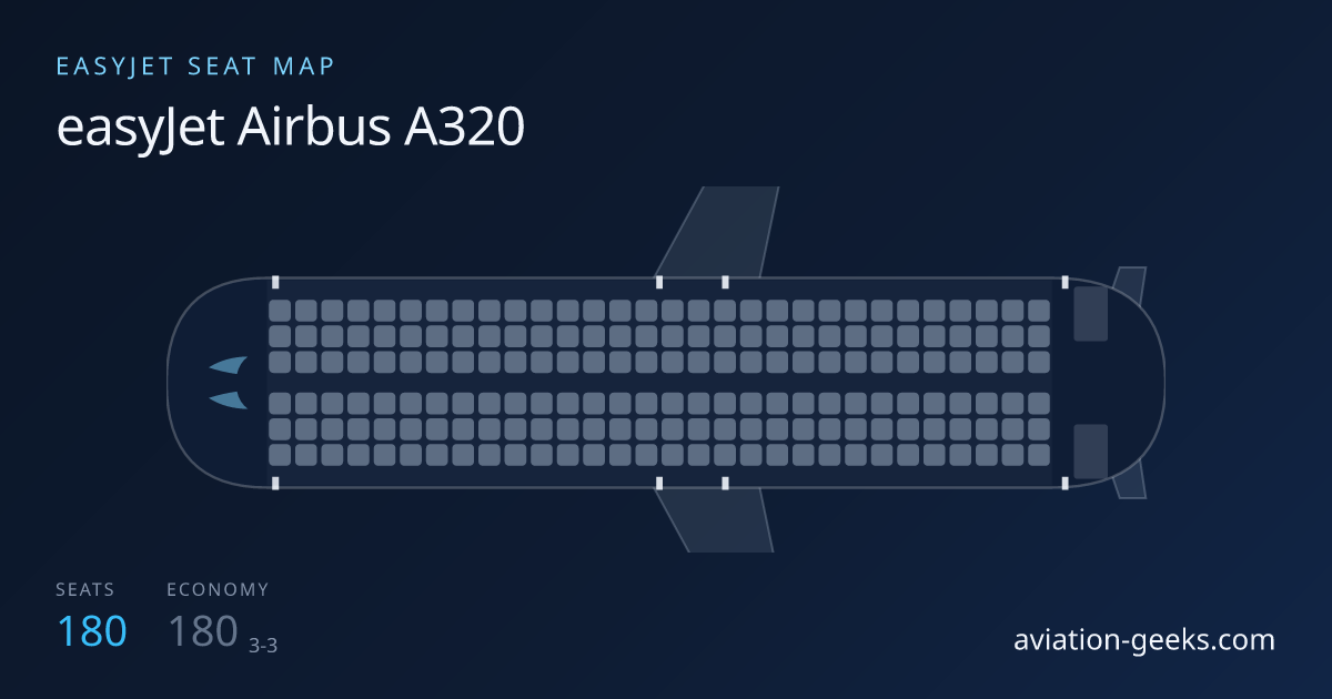 easyJet Airbus A320 cabin layout