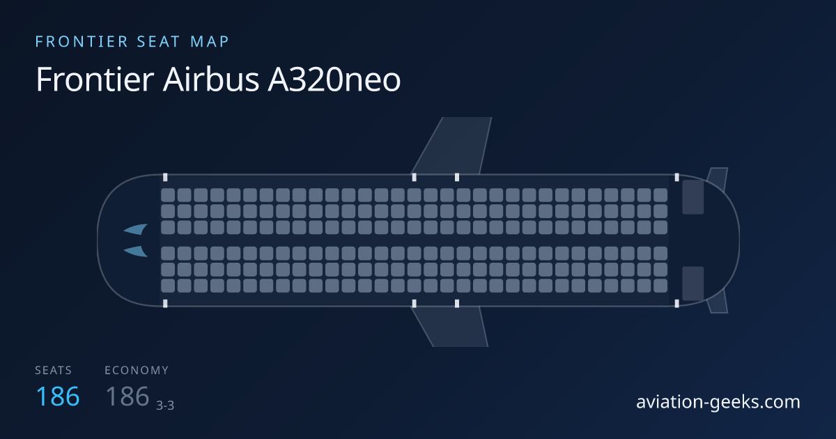 Frontier Airlines Airbus A320neo cabin layout
