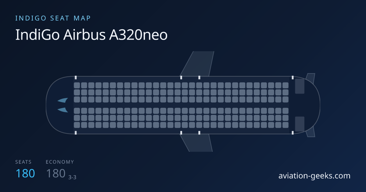 IndiGo Airlines Airbus A320neo cabin layout