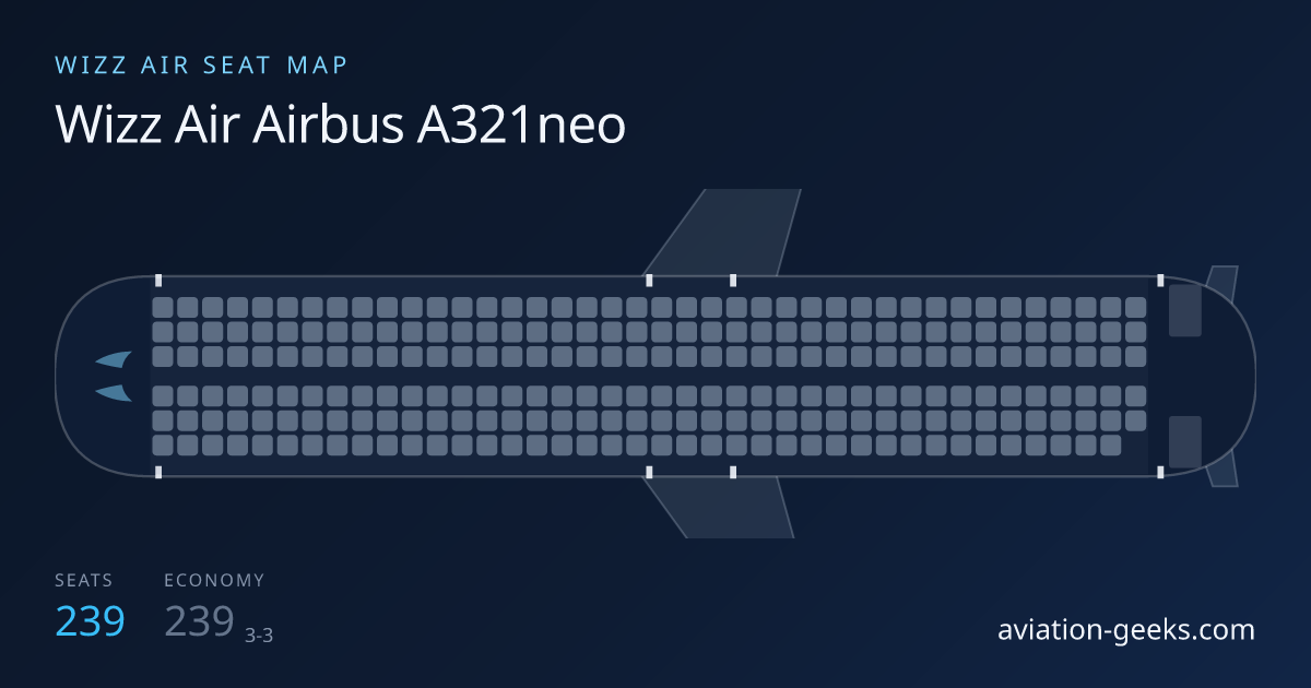 Wizz Air Airbus A321neo cabin layout