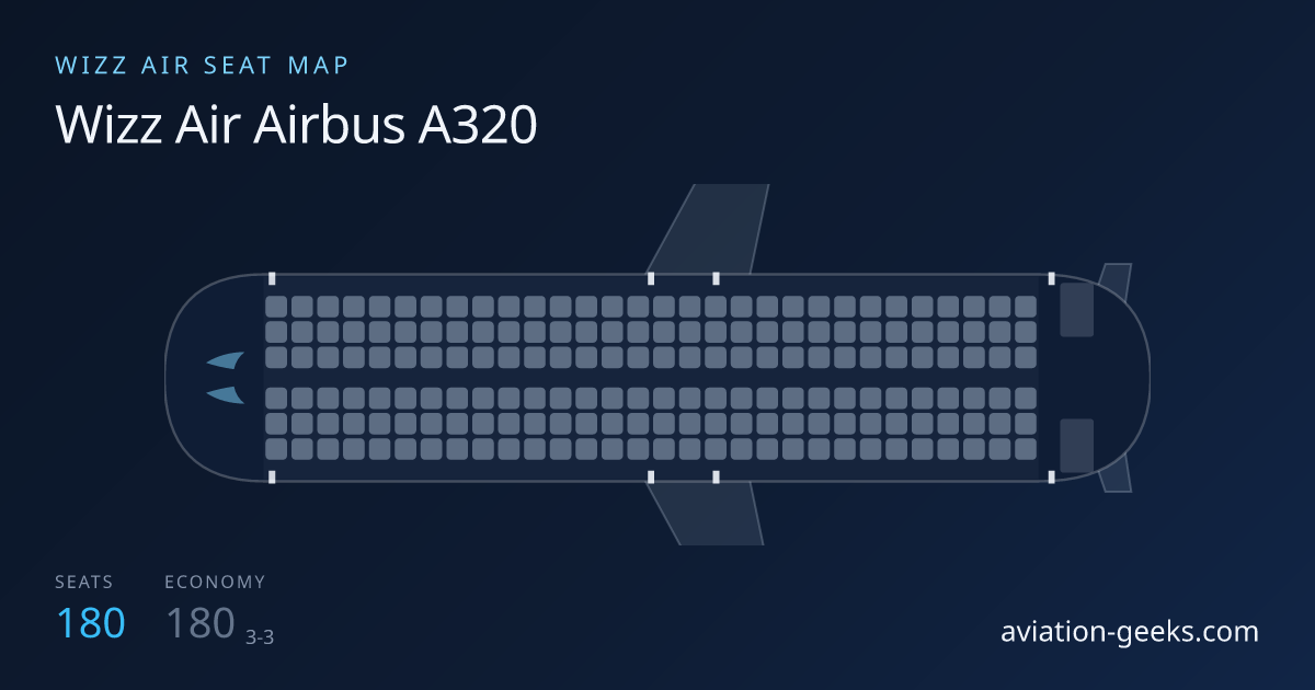 Wizz Air Airbus A320 cabin layout